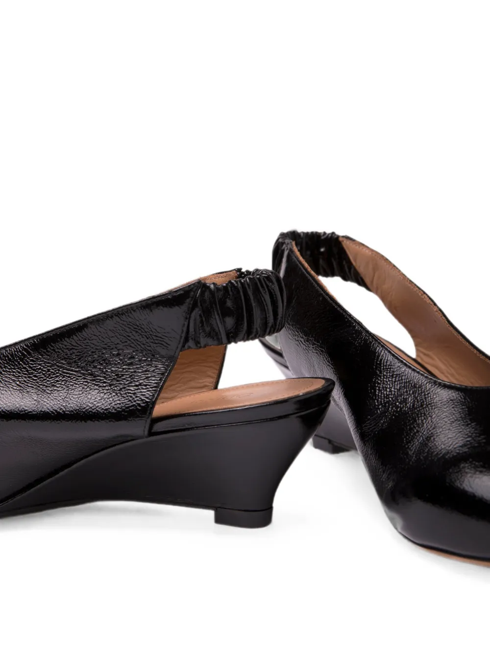 ODISSI Maria pumps met puntige neus en sleehak Zwart