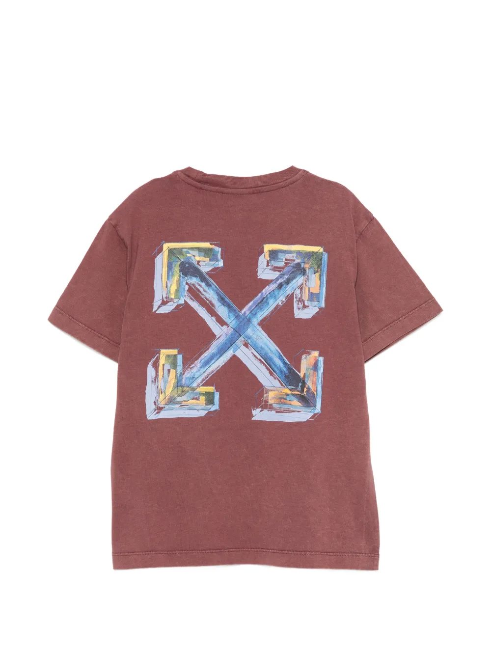 Off-White Kids T-shirt met Arrow-print Rood