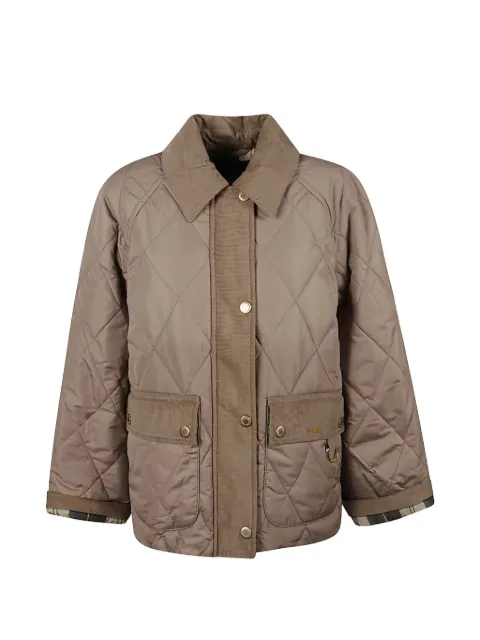 Barbour quilted corduroy-trim jacket