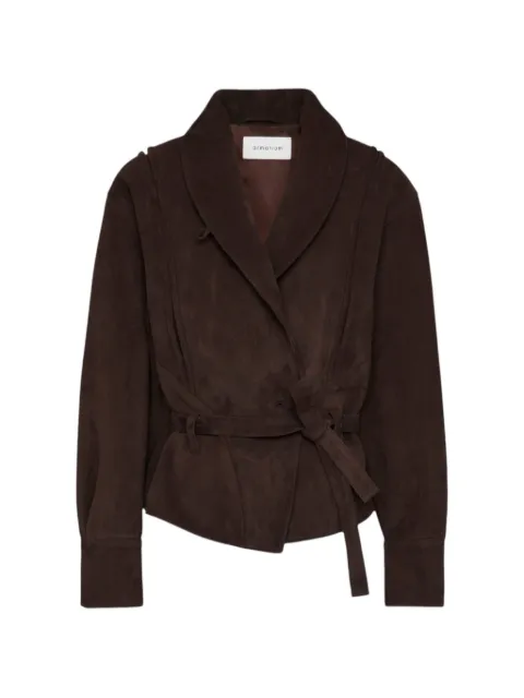 ARMARIUM Astrid belted suede jacket