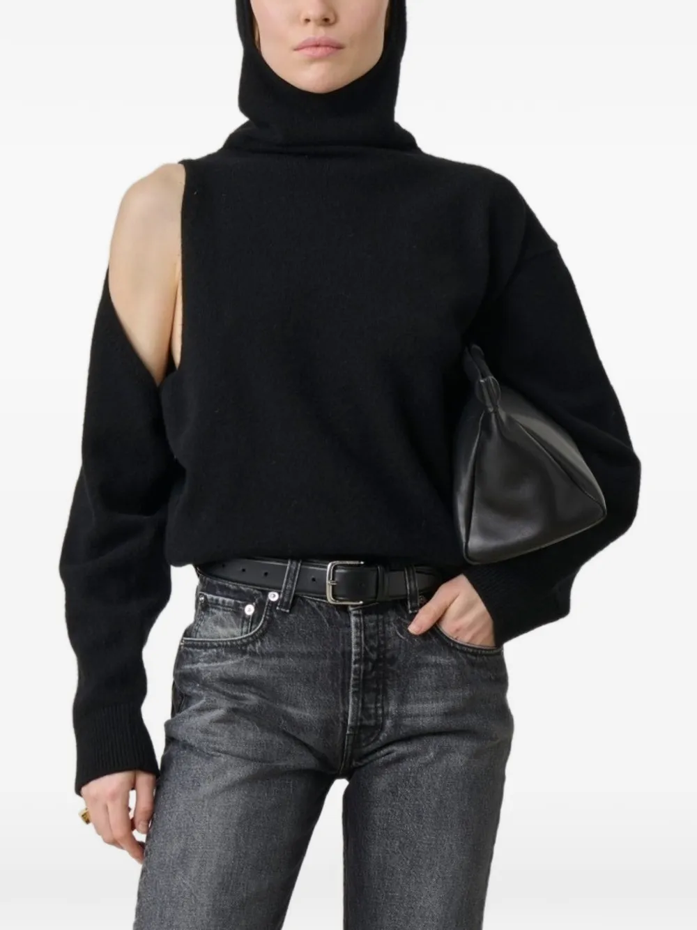 ARMARIUM Penelope cut-out hoodie - Nero