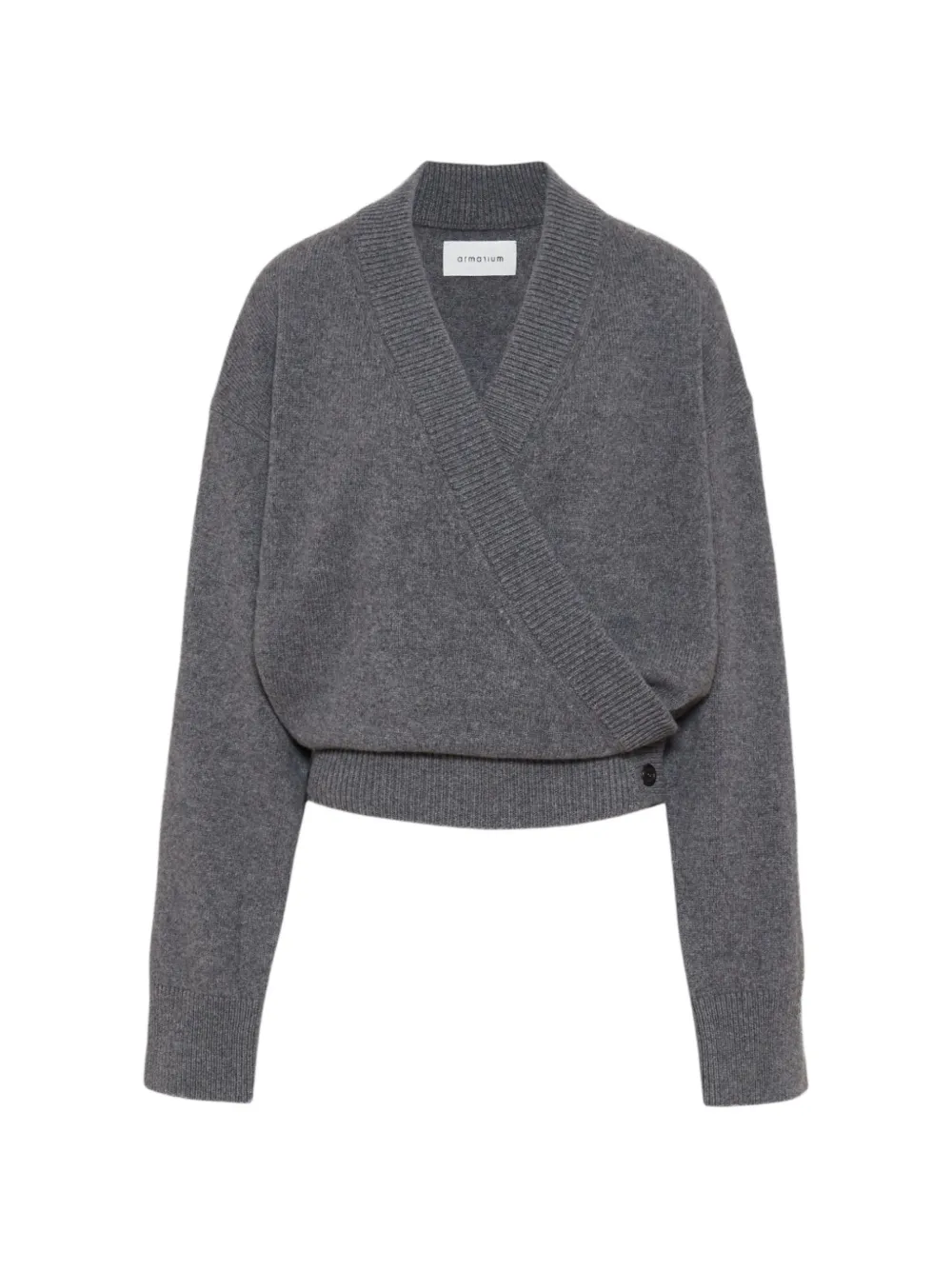 ARMARIUM Elenia wrap-style cardigan - Grigio