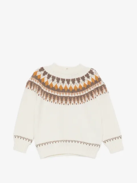 Moncler Enfant Fair-Isle-knit sweater