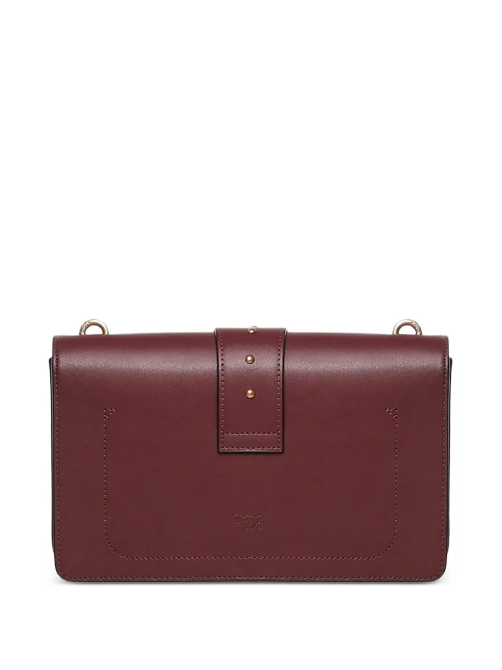 PINKO Medium Love Birds leren crossbodytas Rood