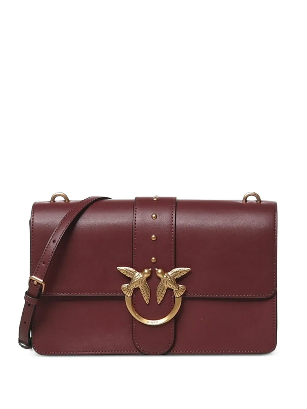 PINKO Love Birds stud-embellished shoulder bag - Rot