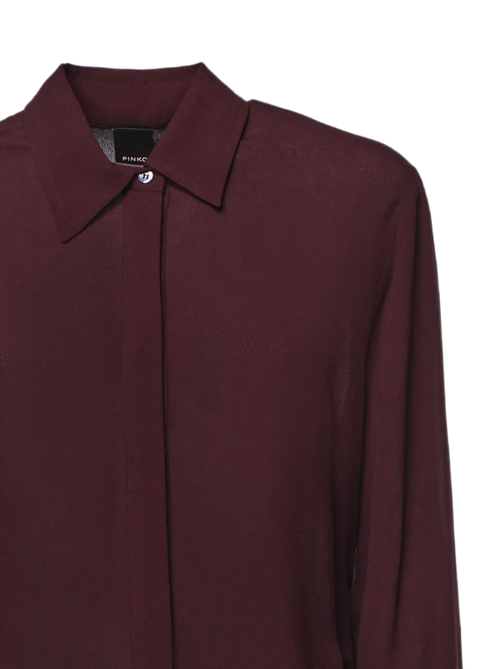 PINKO Blouse met geknoopte cuff Rood
