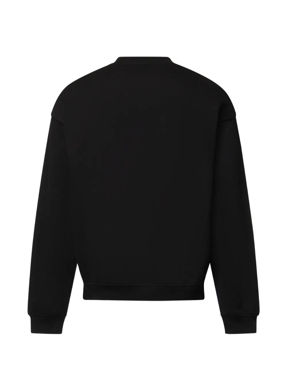 Lacoste Ruimvallende fleece sweater Zwart