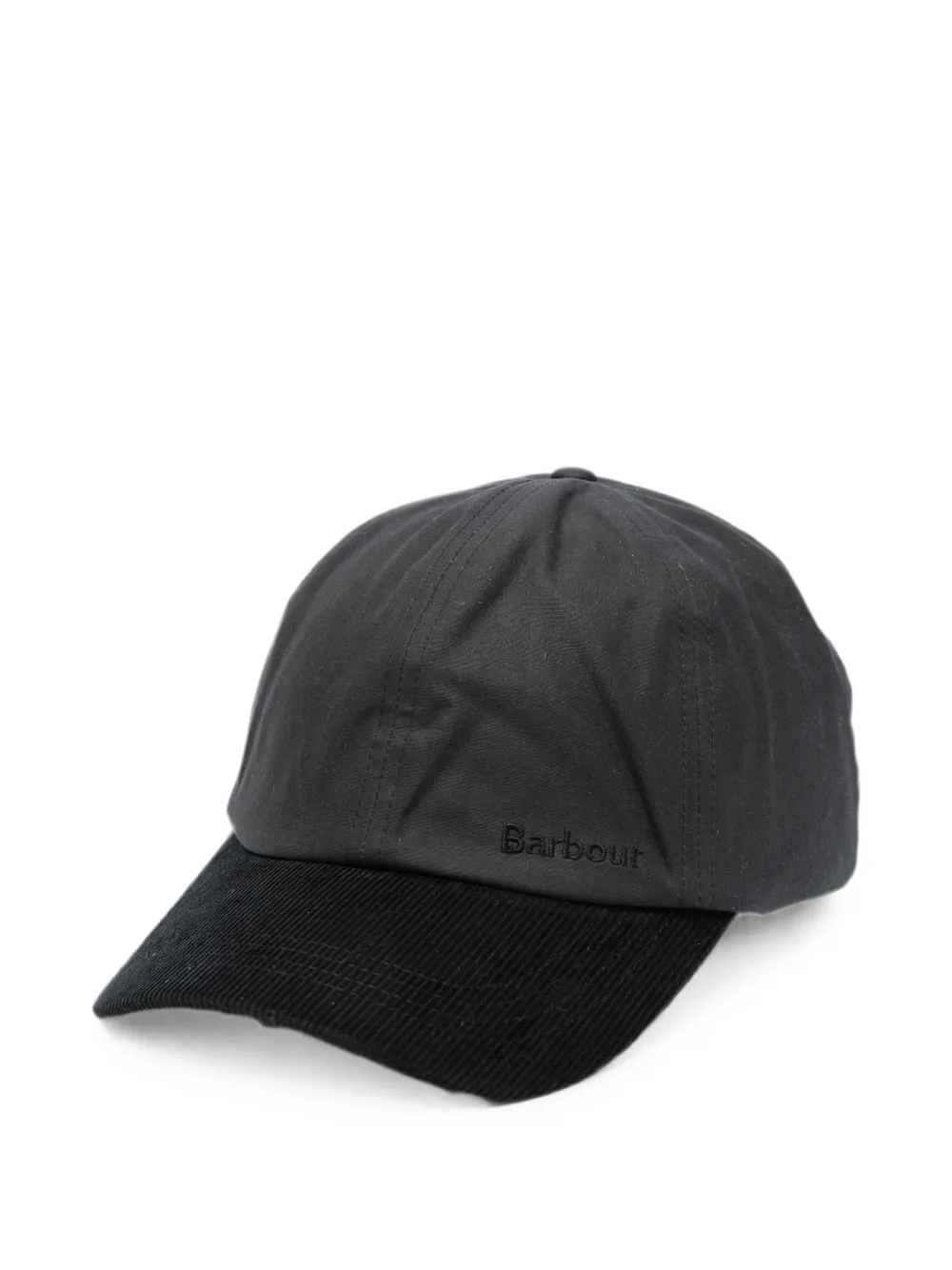 Barbour Ashby corduroy-trim baseball cap - Nero