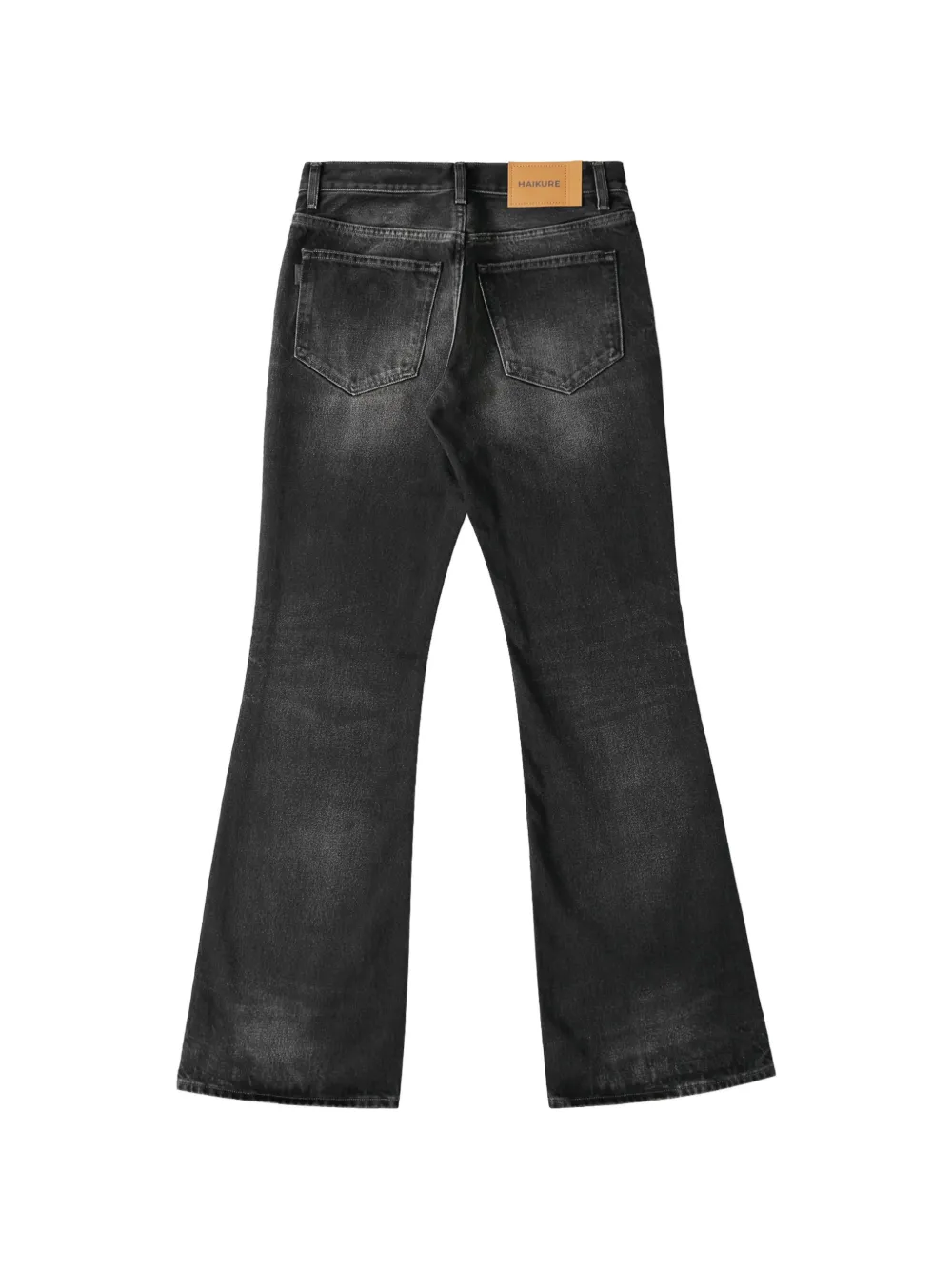Haikure Hercules bootcut jeans met vervaagd effect Zwart
