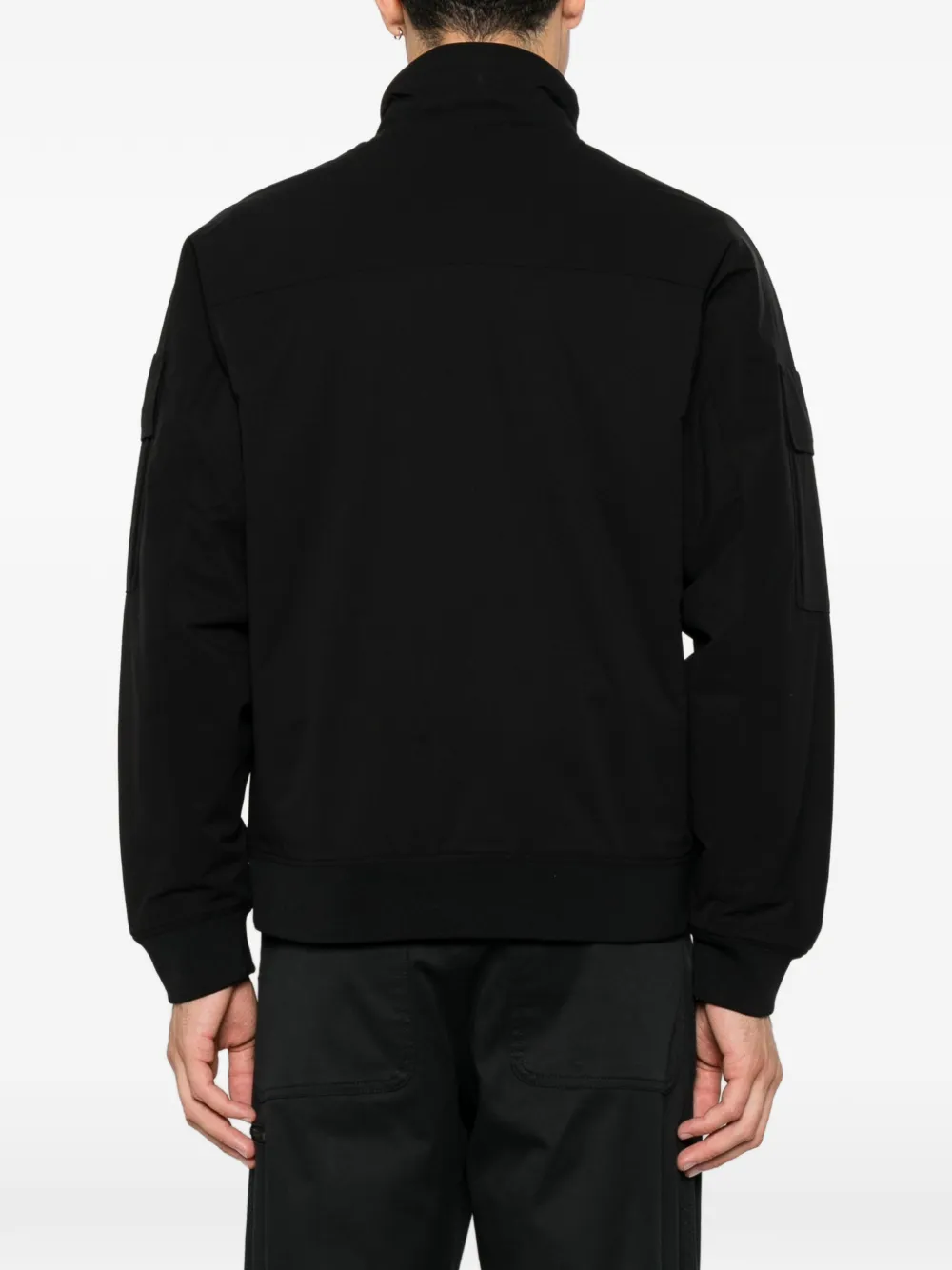 C.P. Company Metro-Tek jack met capuchon en logo-patch Zwart