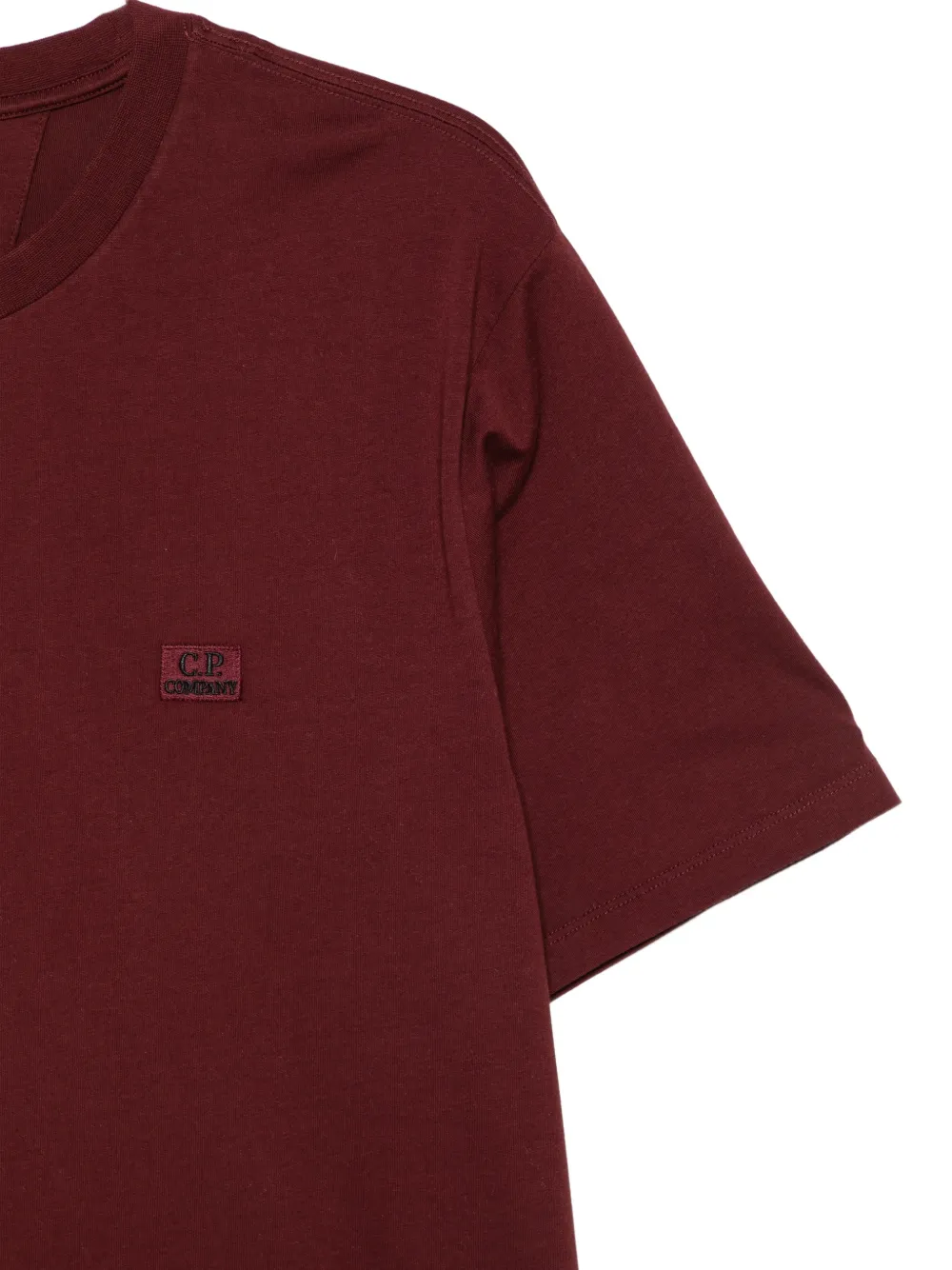 C.P. Company T-shirt met logopatch Rood