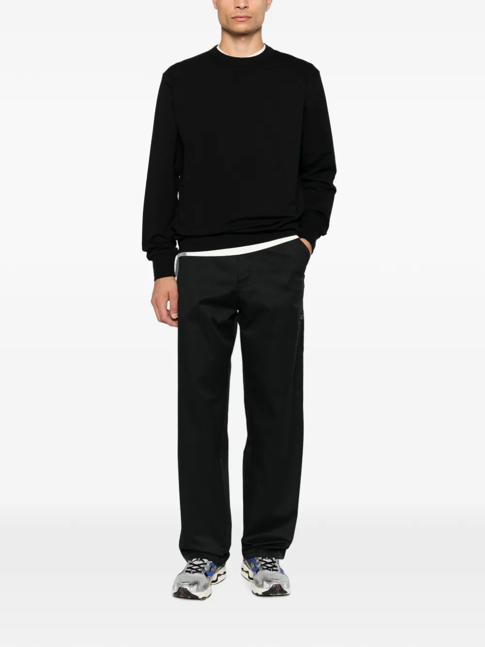 C.P. Company Sweater met ronde hals Zwart