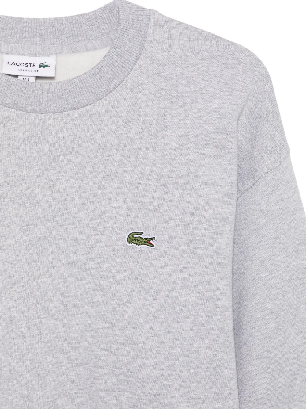 Lacoste Trui met logopatch Grijs