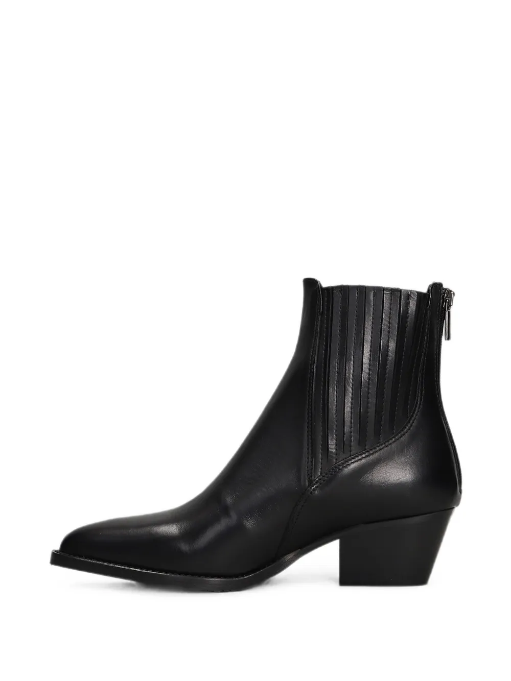 Fabio Rusconi pointed-toe zip-fastening ankle boots Zwart