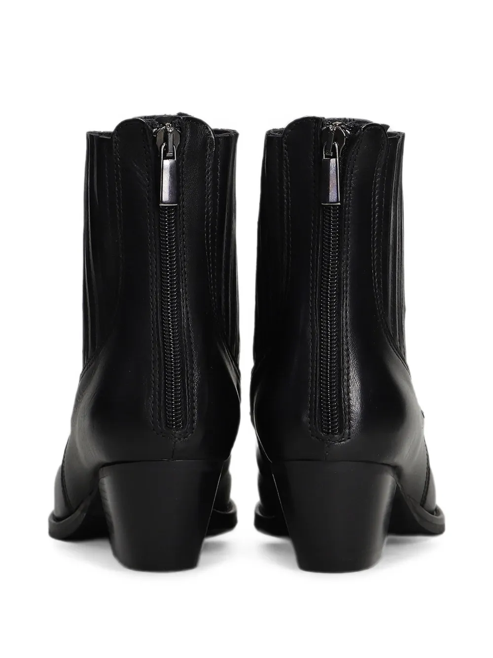 Fabio Rusconi pointed-toe zip-fastening ankle boots Zwart