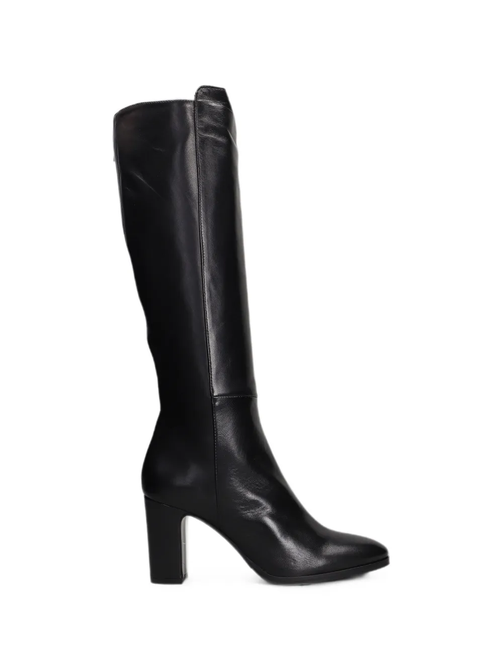 Julie Dee pointed-toe knee-high boots Zwart