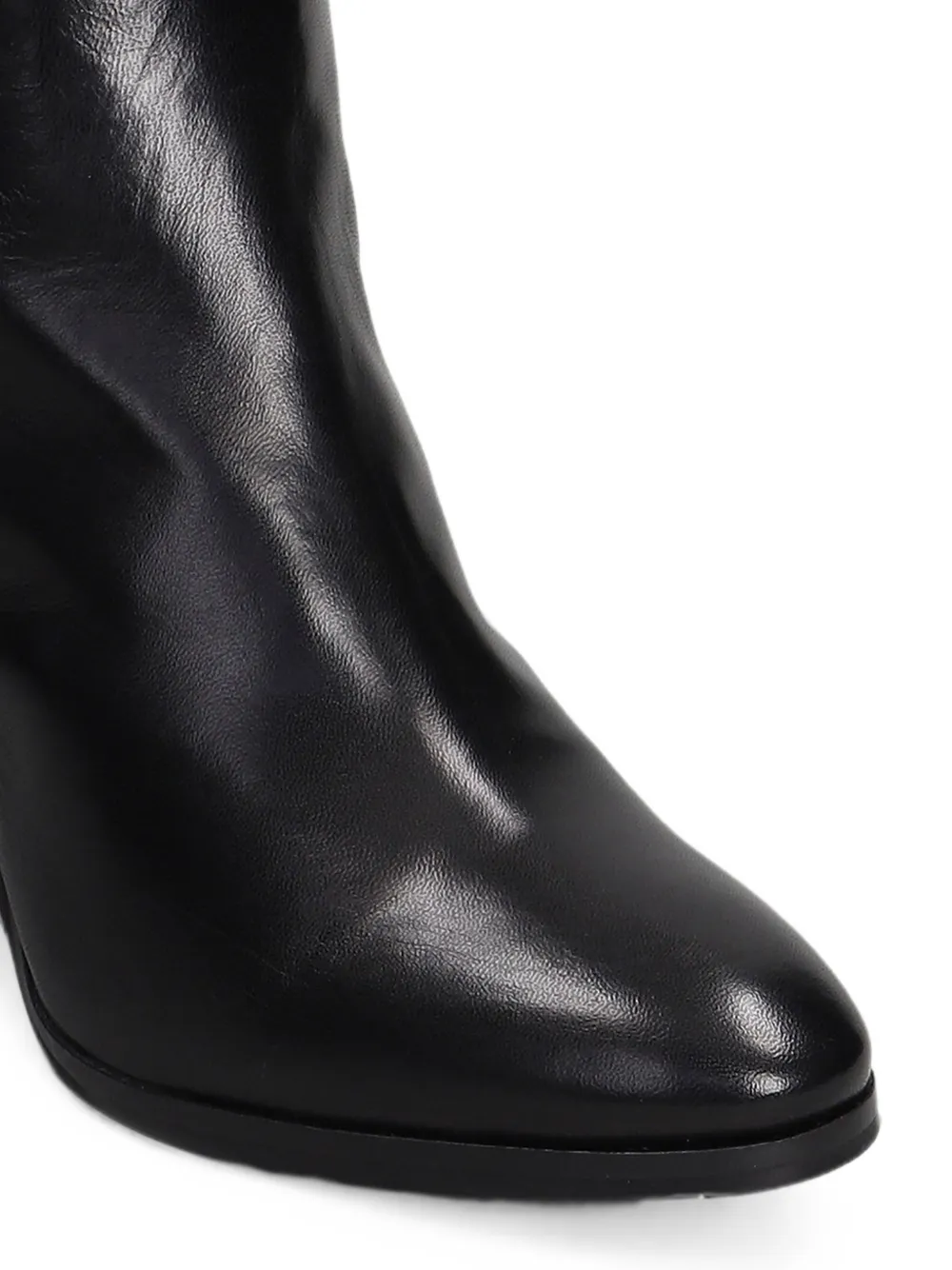 Julie Dee pointed-toe knee-high boots Zwart