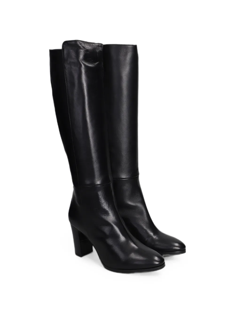Julie Dee pointed-toe knee-high boots Zwart