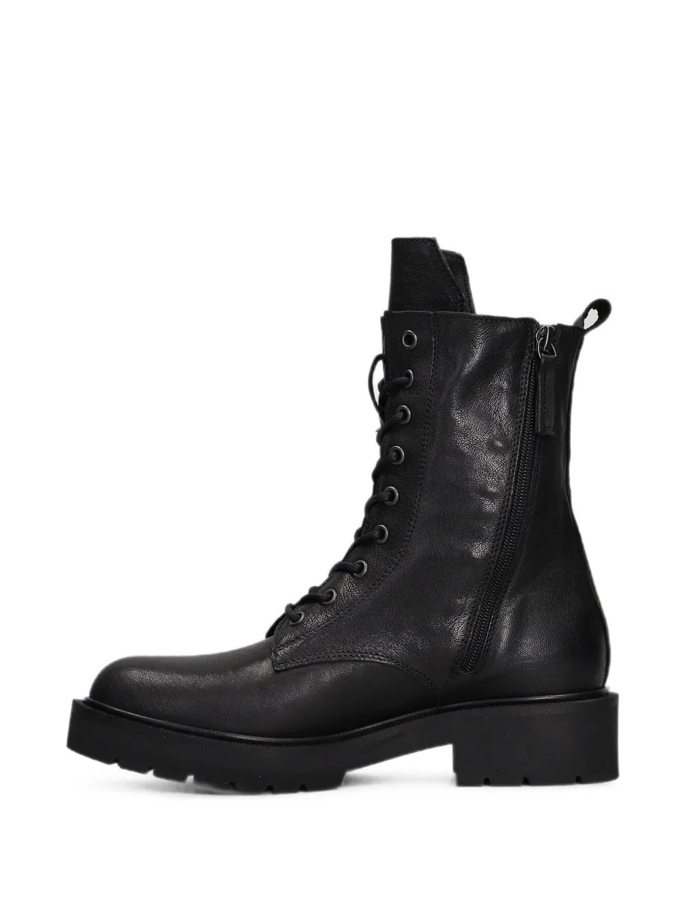 Julie Dee lace-up combat boots Zwart