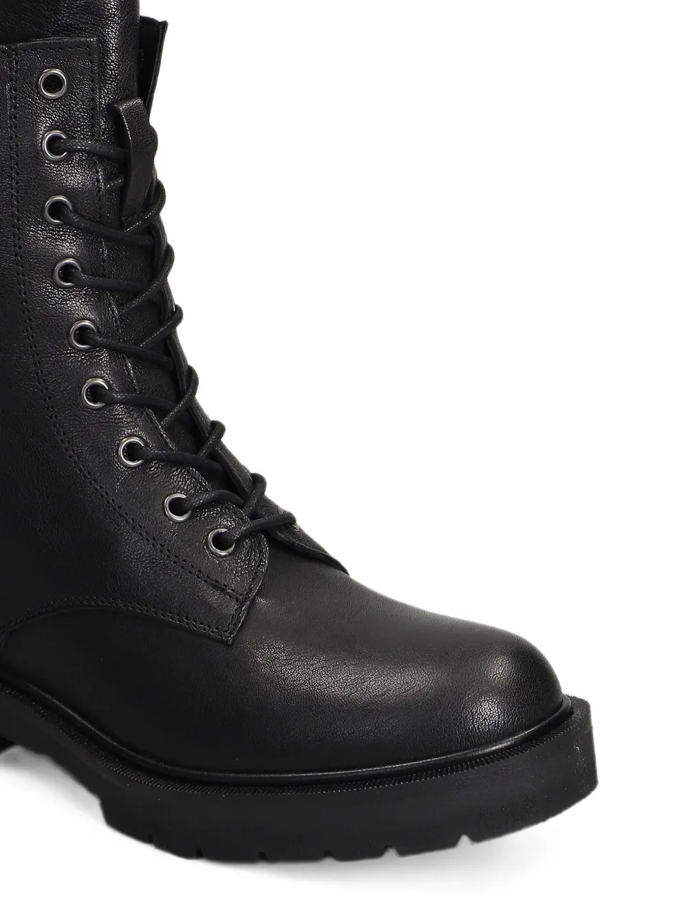 Julie Dee lace-up combat boots Zwart