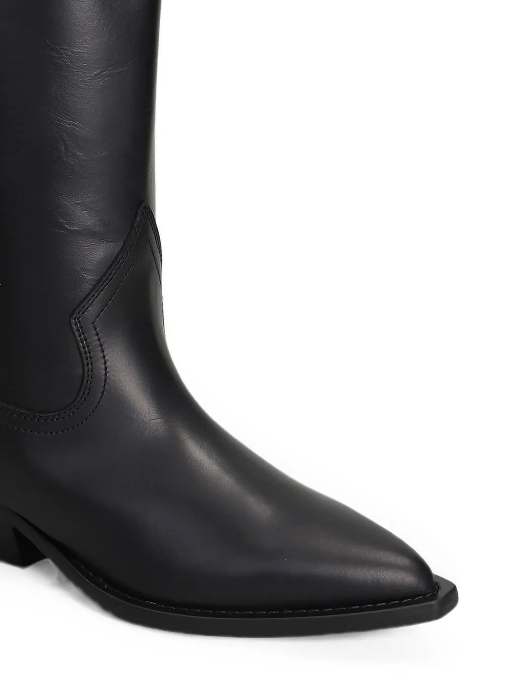 Via Roma 15 Western-style leather cowboy boots Zwart