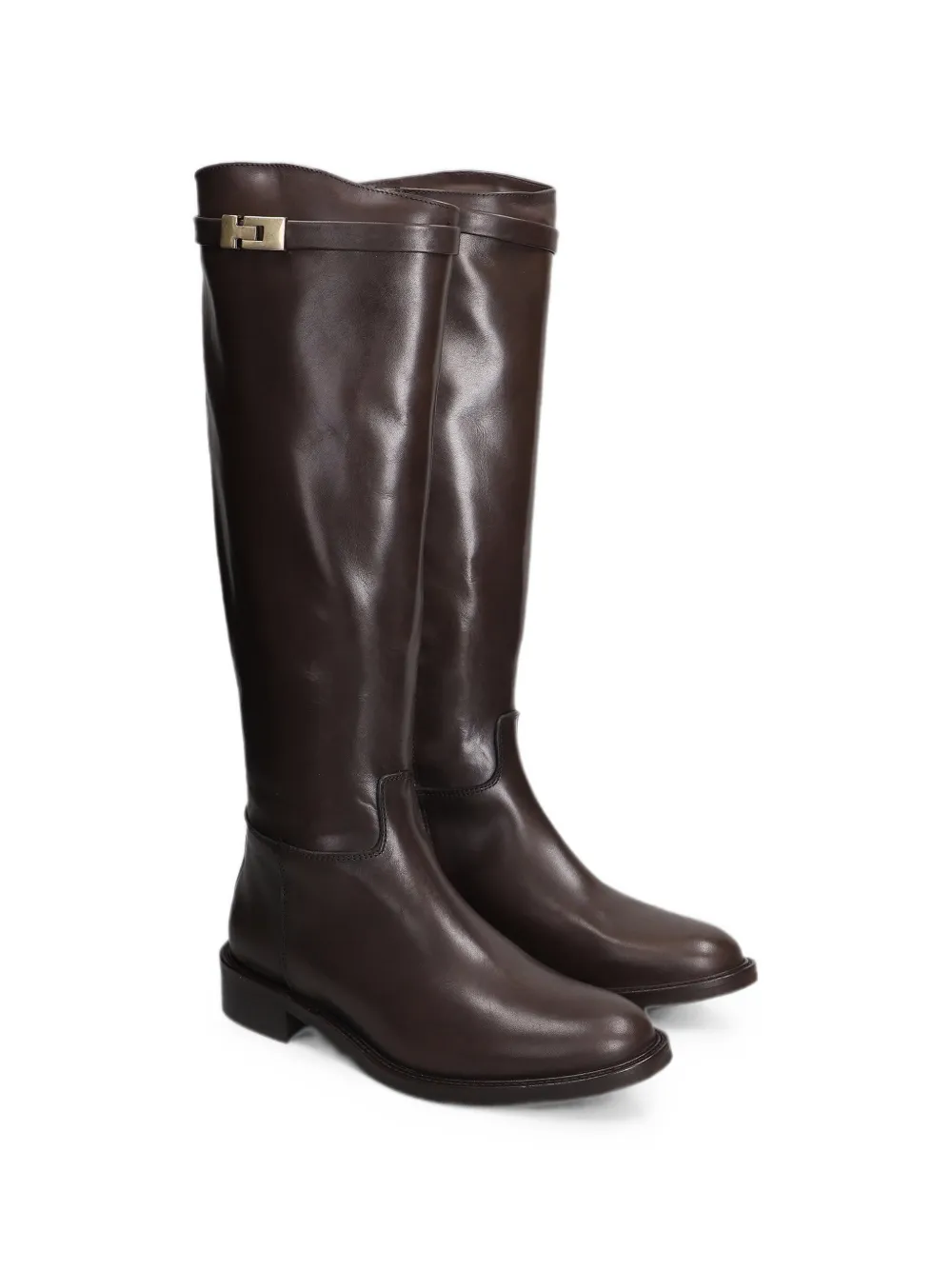 Julie Dee buckle-detail knee-high boots Bruin