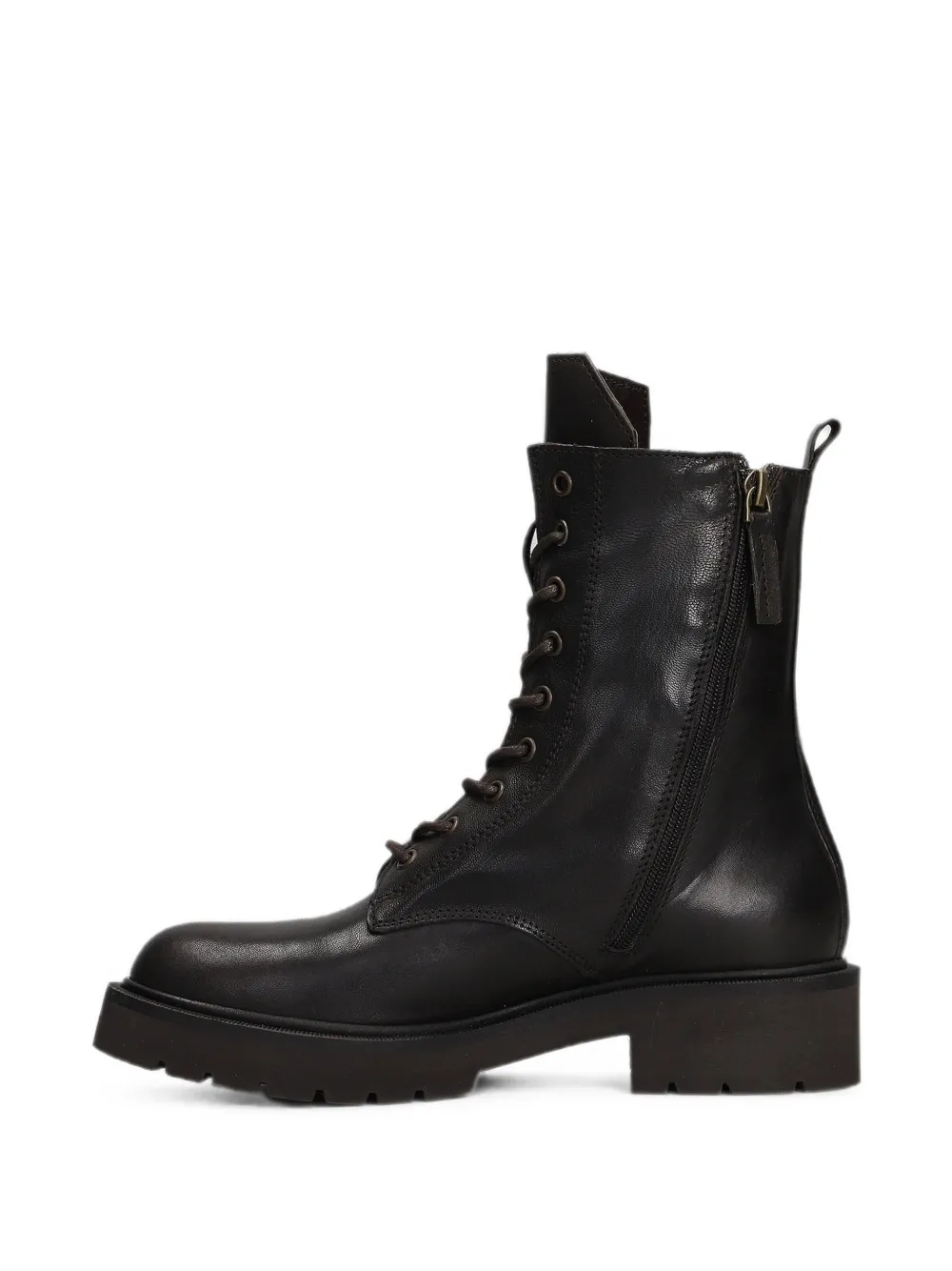 Julie Dee lace-up side-zip boots Bruin