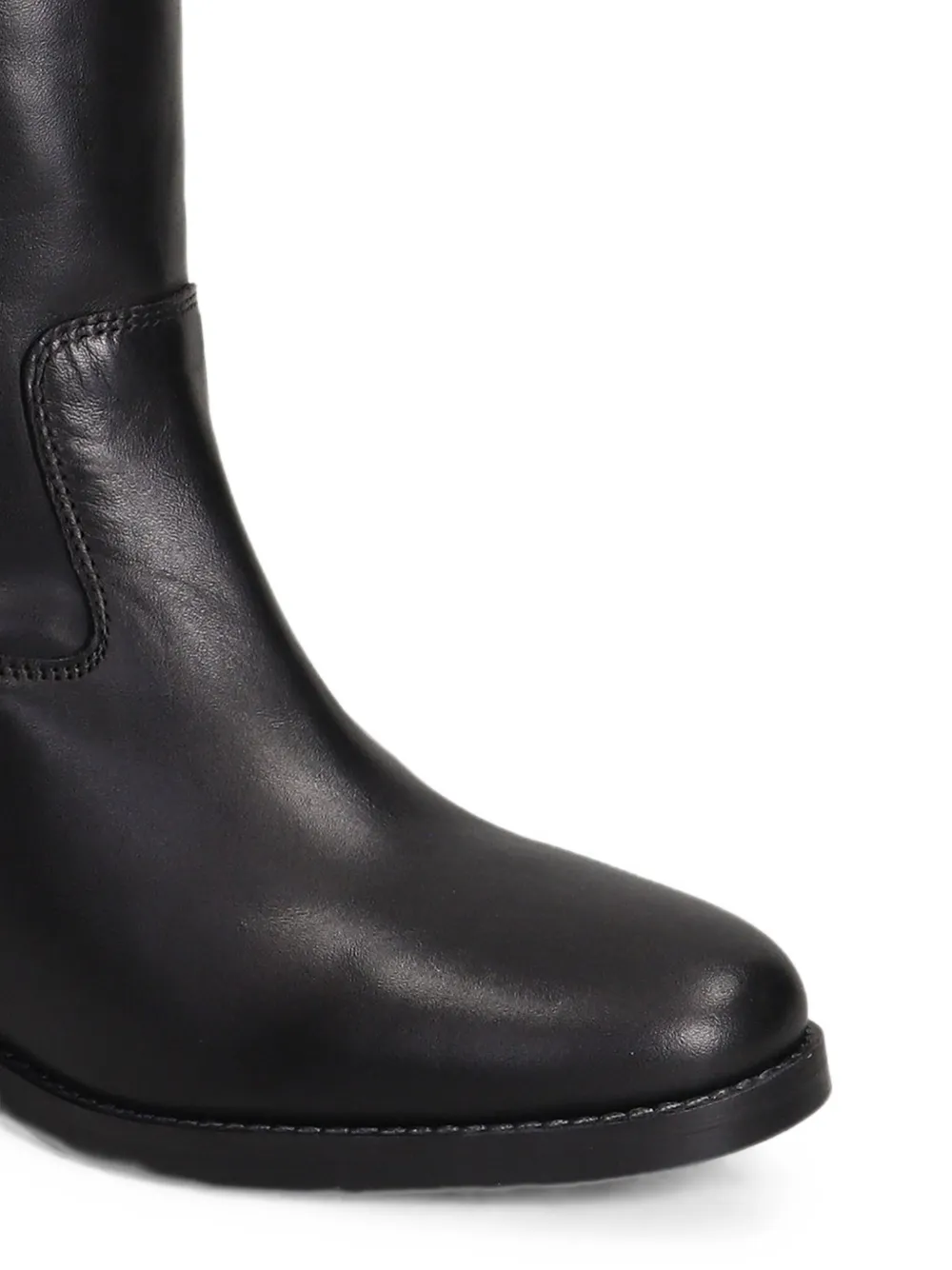 Julie Dee round-toe knee-high boots Zwart