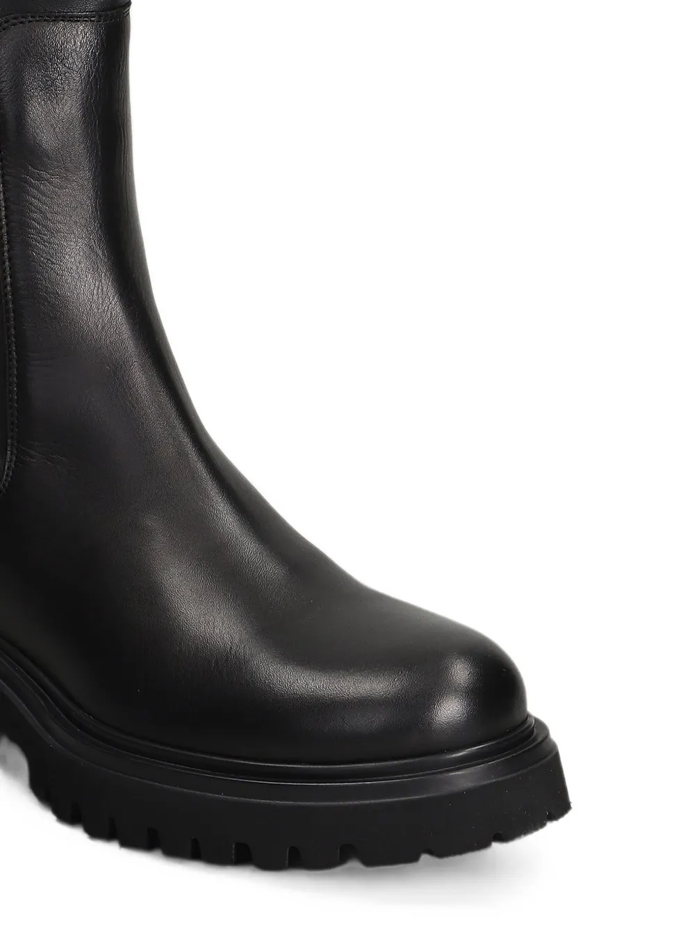 Julie Dee lug-sole chelsea boots Zwart