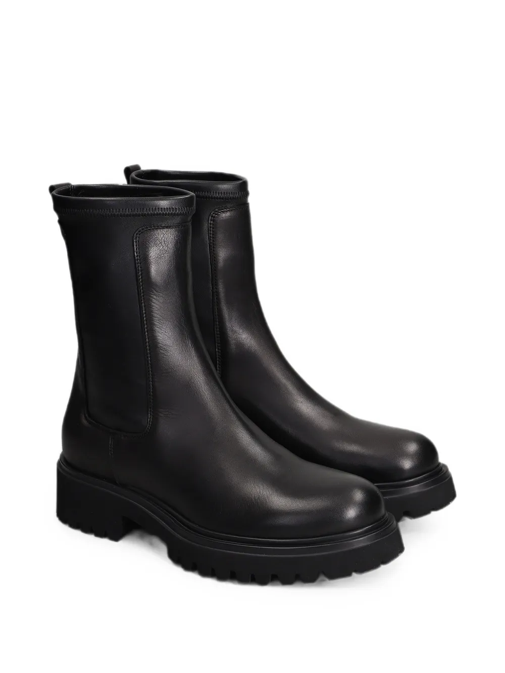 Julie Dee lug-sole chelsea boots Zwart