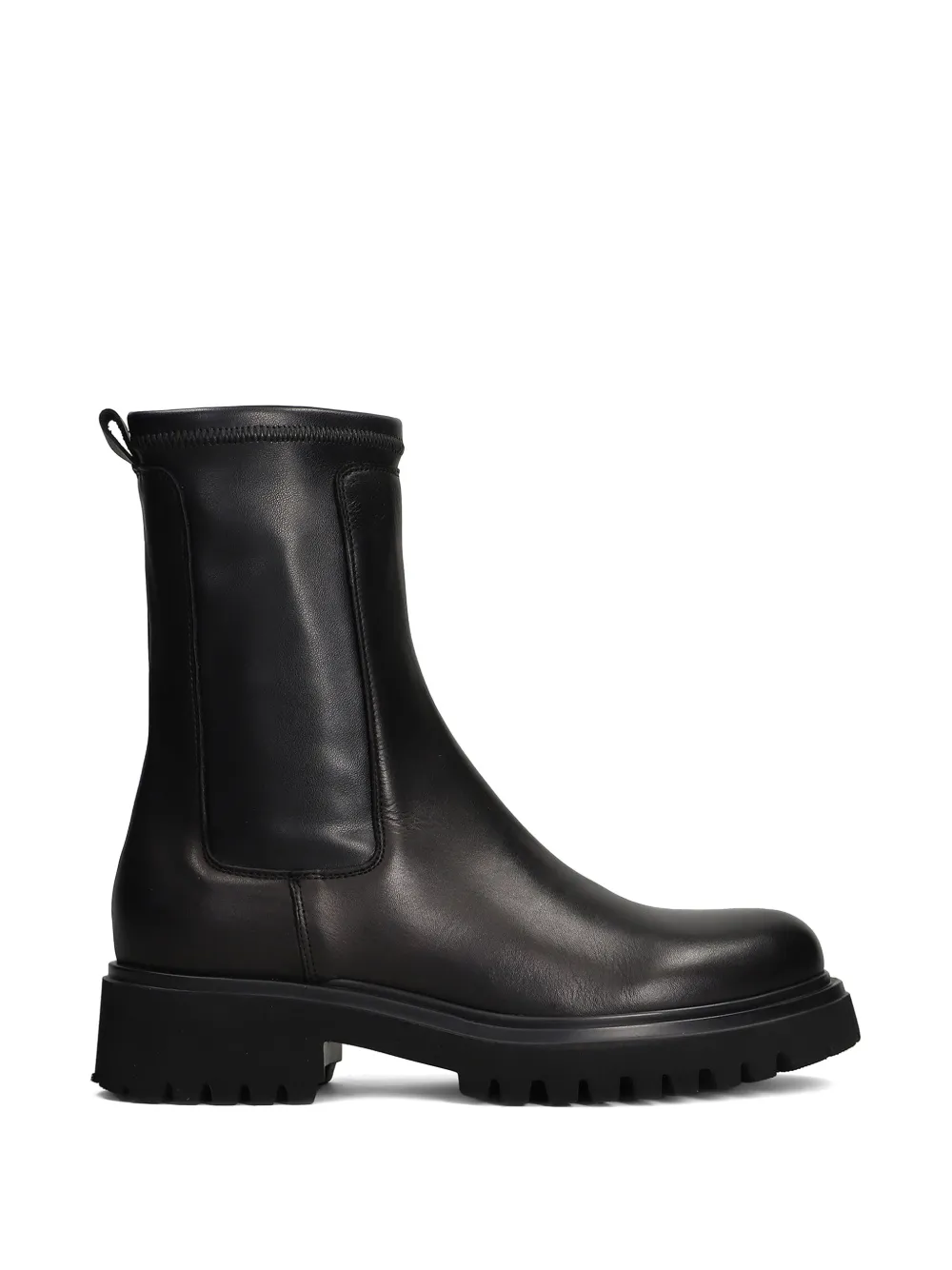 Julie Dee lug-sole chelsea boots Zwart