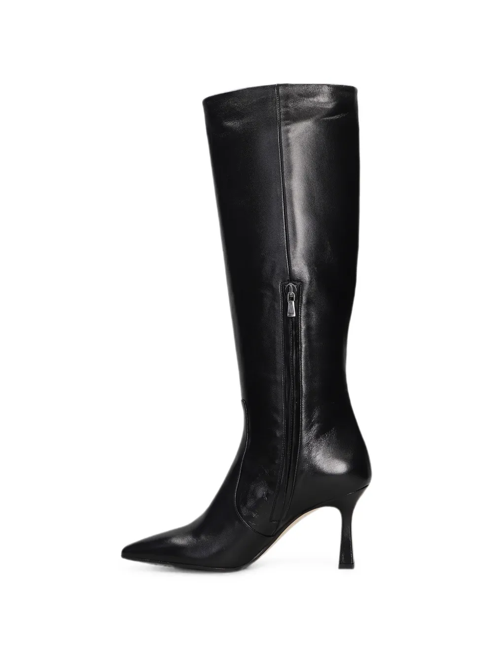 The Seller pointed-toe leather boots Zwart