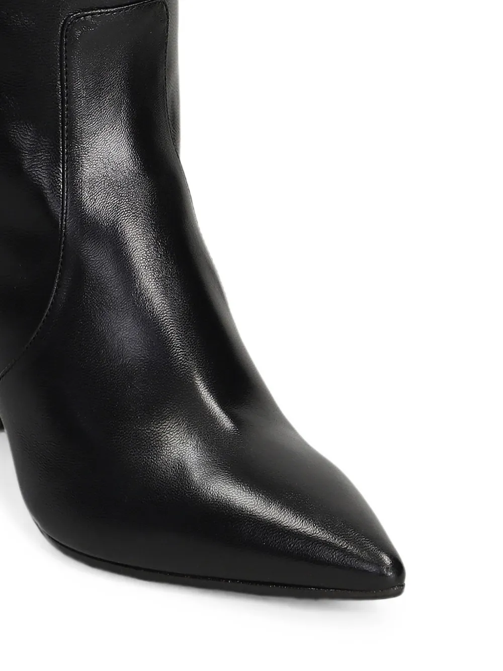 The Seller pointed-toe leather boots Zwart