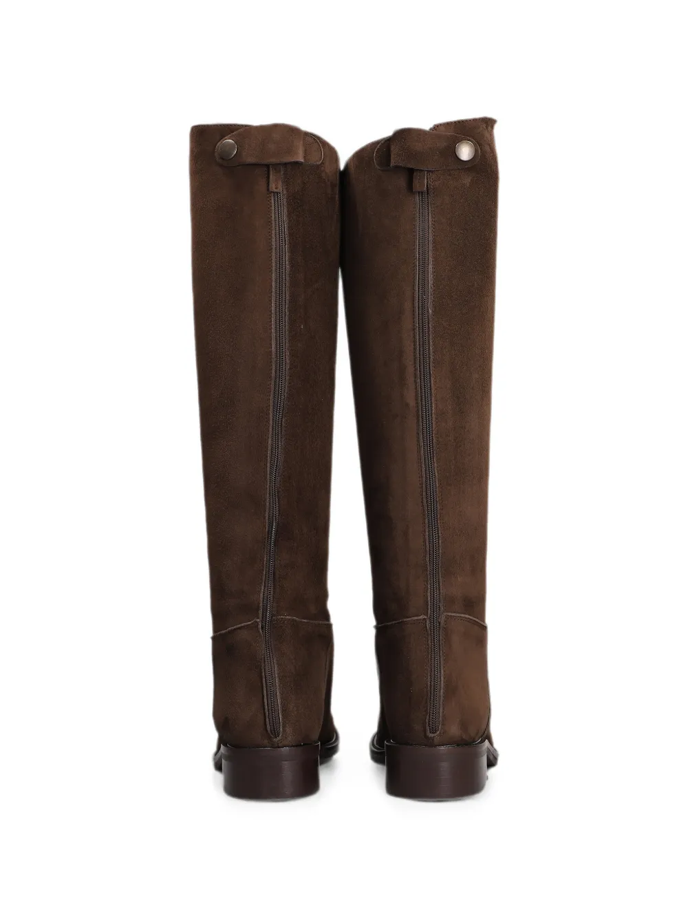 Julie Dee rear-zip knee-high boots Bruin