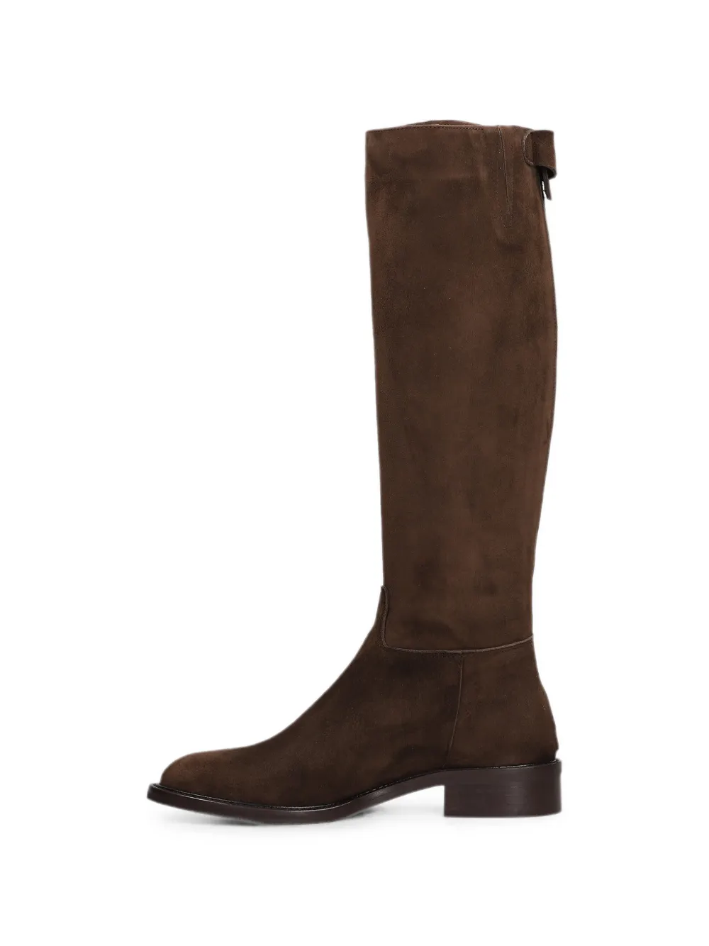 Julie Dee rear-zip knee-high boots Bruin