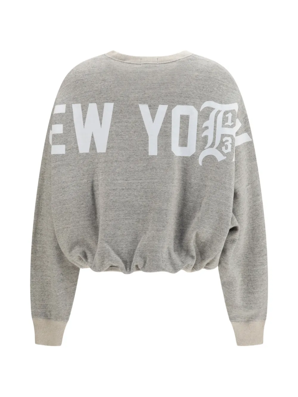 R13 New York balloon logo-print sweatshirt Grijs