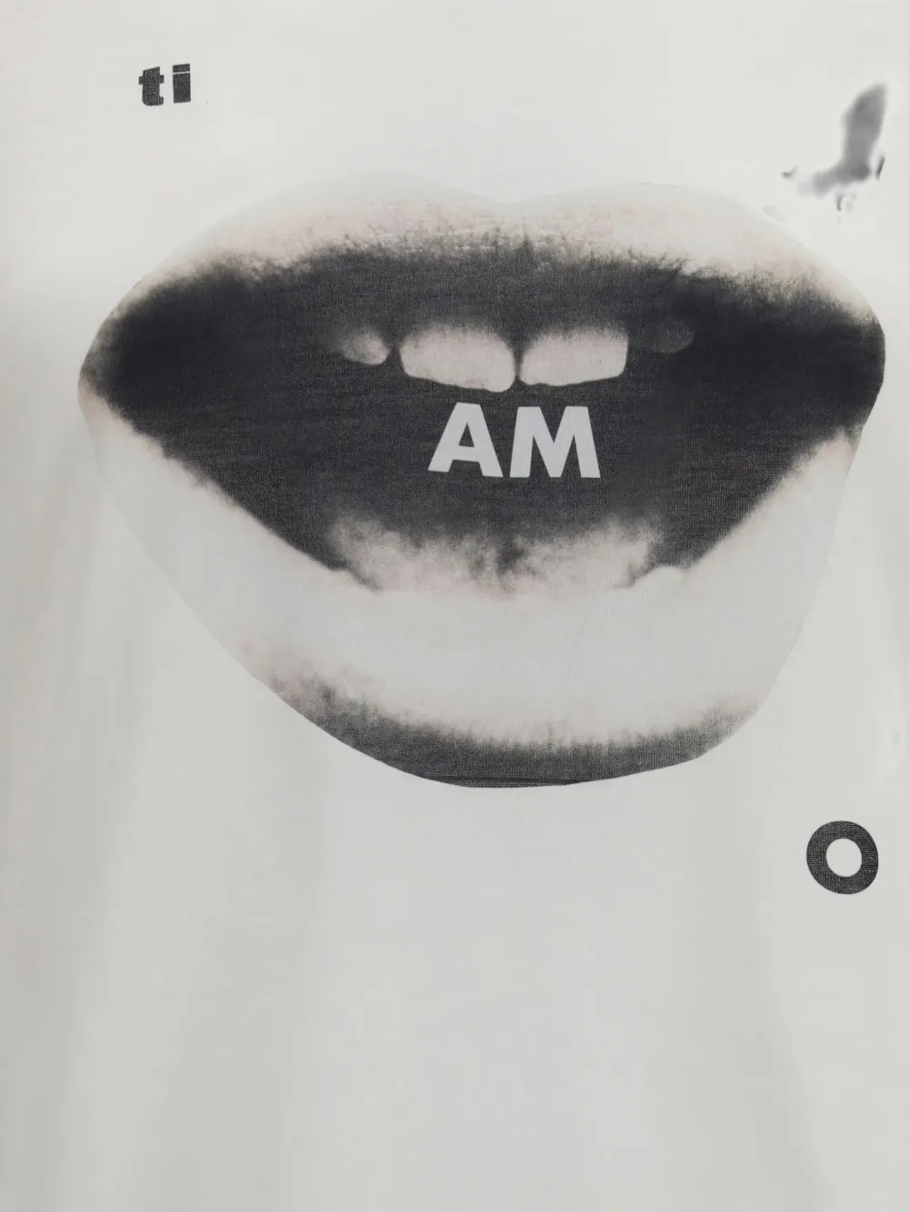 FENDI Ivoorwit jersey T-shirt met Ti Amo-print