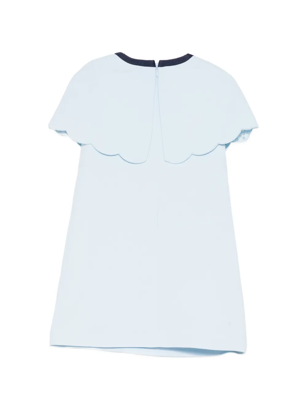 Self-Portrait Kids Broderie anglaise jurk met strikdetail Blauw
