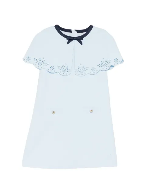Self-Portrait Kids broderie-anglaise bow-detail dress