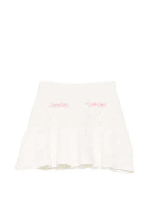 Self-Portrait Kids crochet ruffled skirt