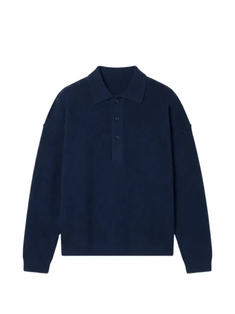 Roberto Collina ribbed-knit polo sweater