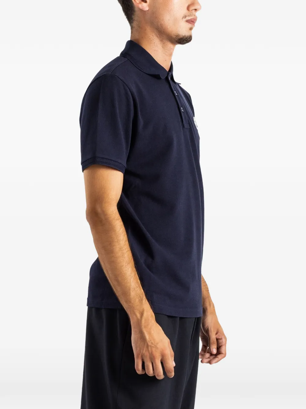 Moncler Poloshirt met logopatch Blauw