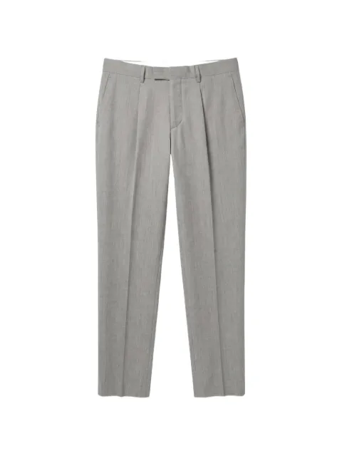 Lardini pleated pressed-crease trousers
