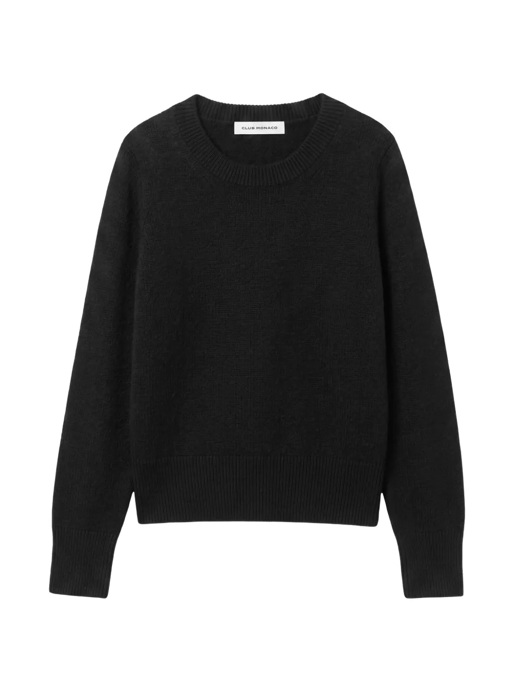 Iris Von Arnim Neris crew-neck ribbed-trim sweater Zwart