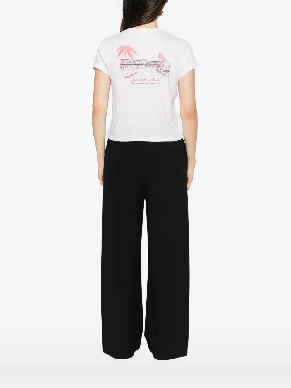 RE DONE T-shirt met print Beige