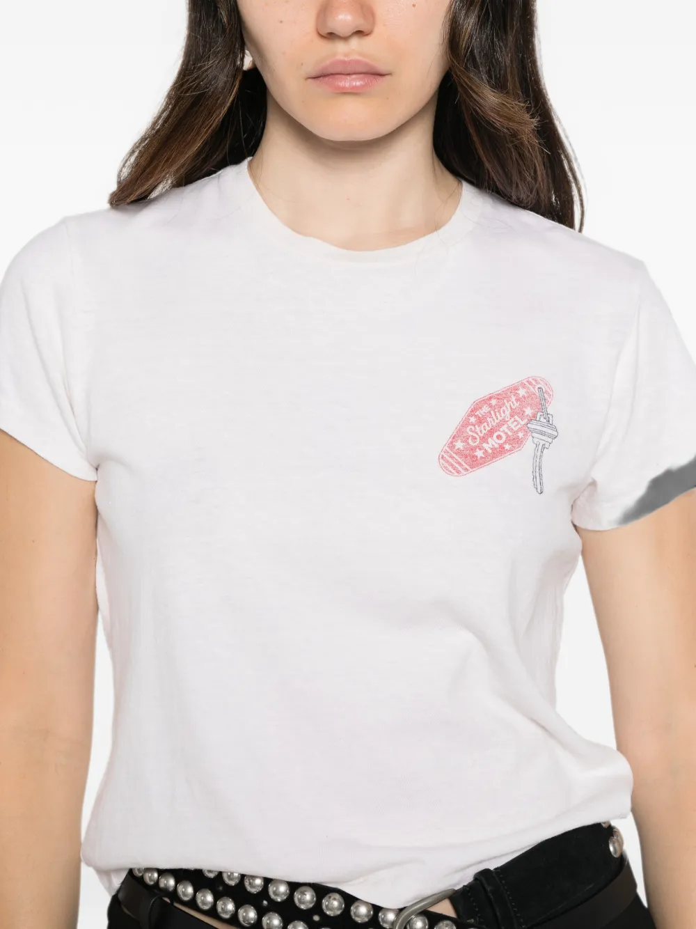 RE DONE T-shirt met print Beige