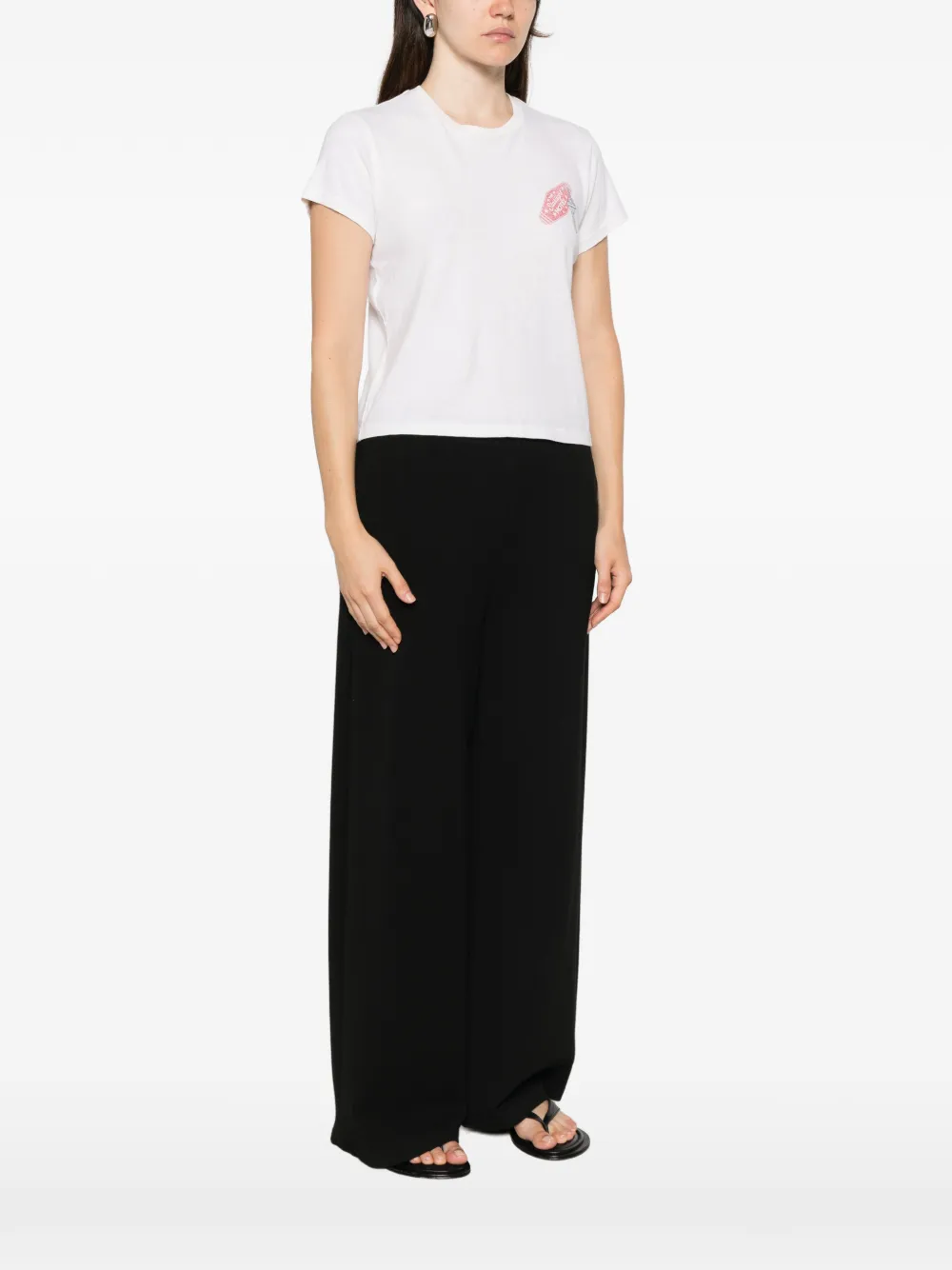 RE DONE T-shirt met print Beige