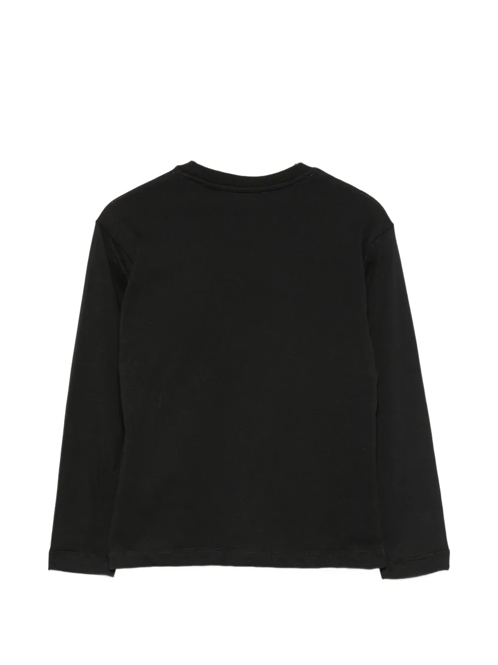 MSGM Kids T-shirt met logo van stras Zwart