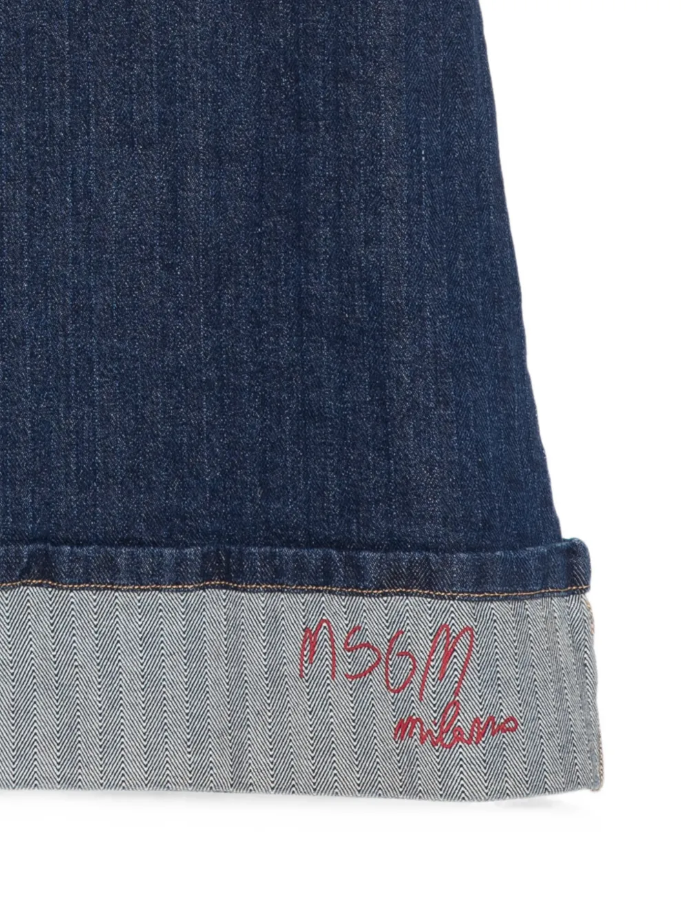 MSGM Kids Jurk met logopatch Blauw