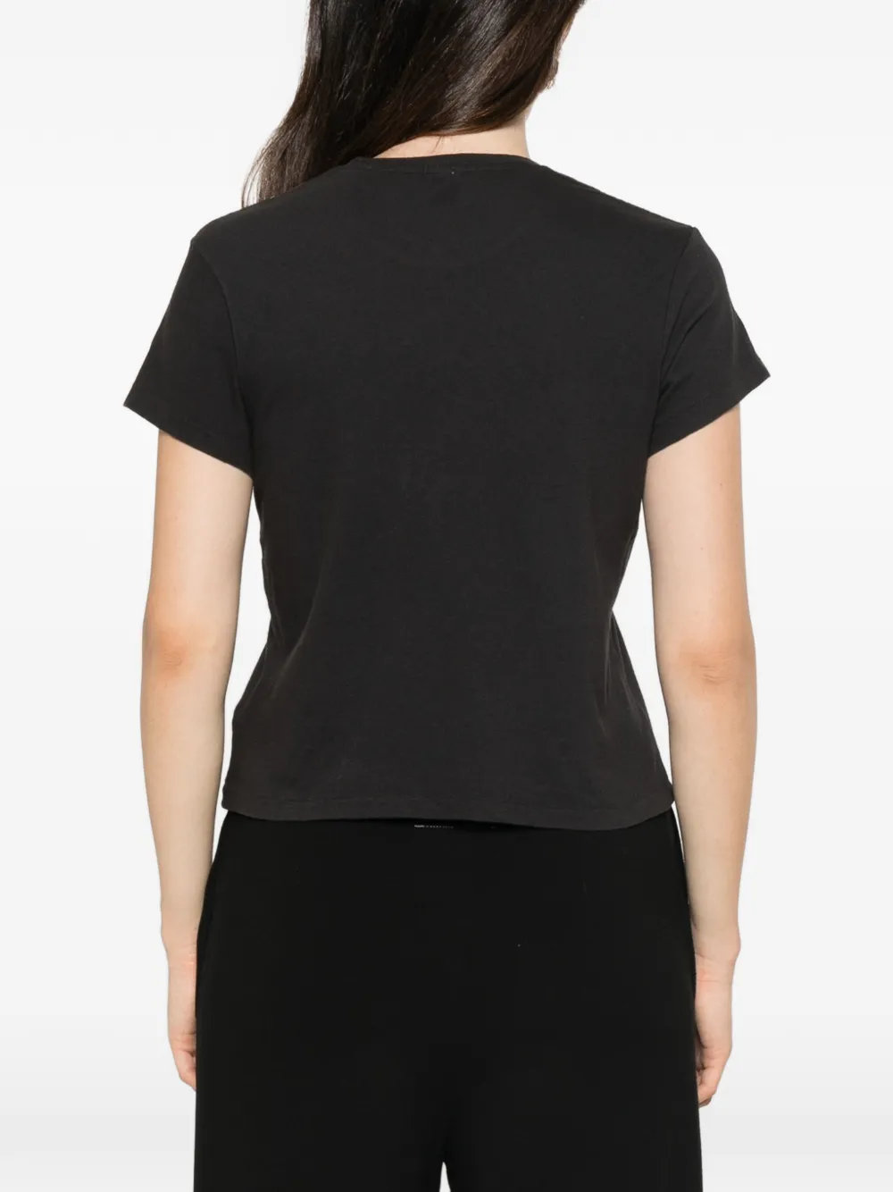 RE DONE T-shirt met grafische print Zwart